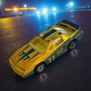 Zee Toys Zylmex DynaWheels D97 Yellow #77 Pontiac Firebird Die Cast 1/64 Scale
